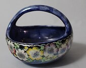 Maling Pottery Basket Bowl Art Deco Lustre Ware Newcastle England