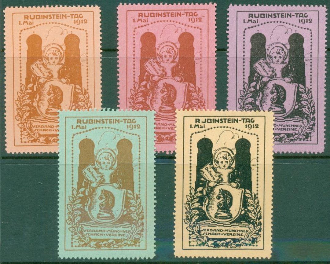 1912 Germany Rubinstein Day Chess Labels, Set of 5 - Etsy Canada