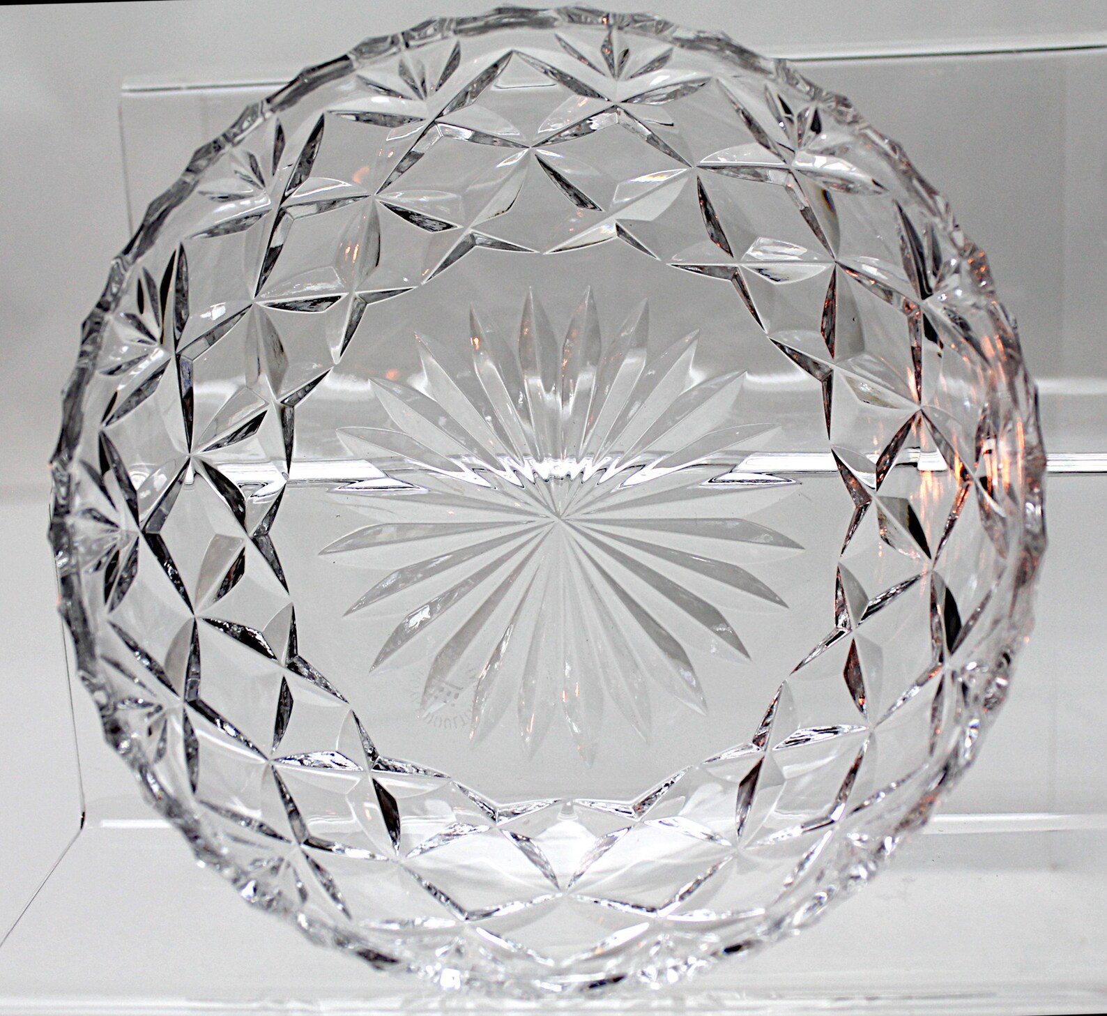 A Vintage Royal Doulton Webb Corbett Crystal Glass Bowl in Etsy