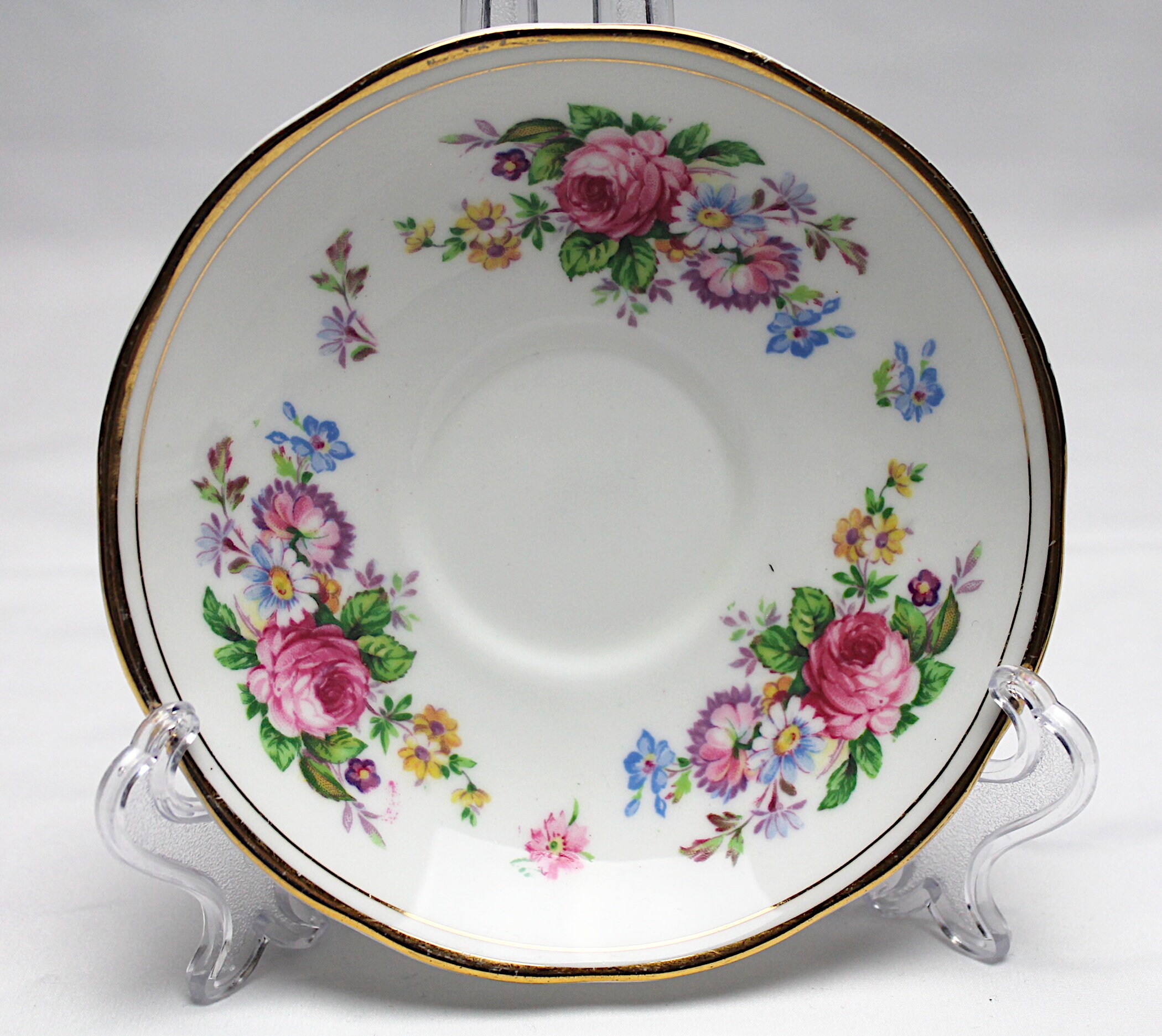 Una vintage Salisbury Crown Bone China Pedestal Teacup &Saucer Etsy