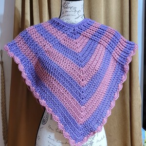 Handmade crochet poncho
