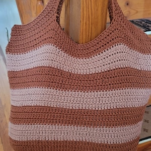 Handmade crochet beach bag