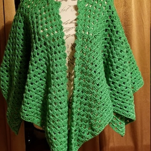 Handmade crochet shawl
