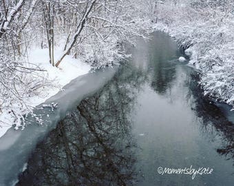 Wintry River Photograph