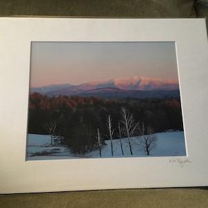 Pink Sky & Mt. Mansfield