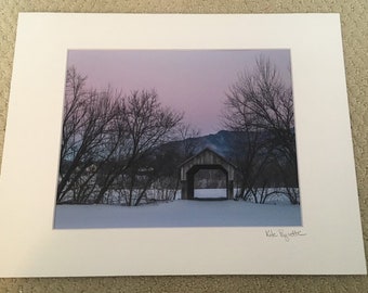 Amazing Sky and Covered Bridge