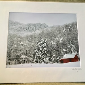 Snowy Landscape & Barn
