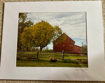 Spring Barn with Fence