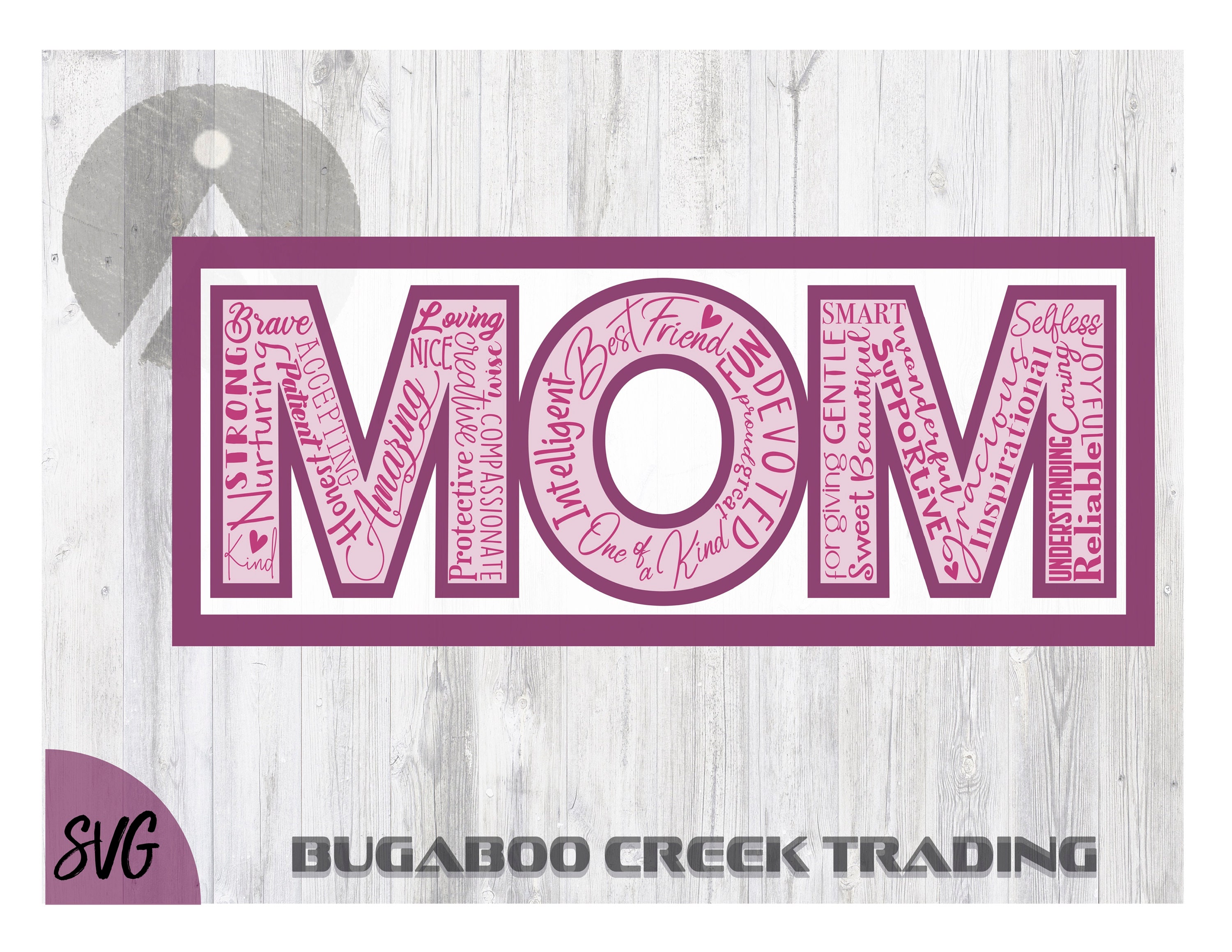 Download Mom Word Art SVG Mom Word SVG Mother's Day SVGLaser | Etsy