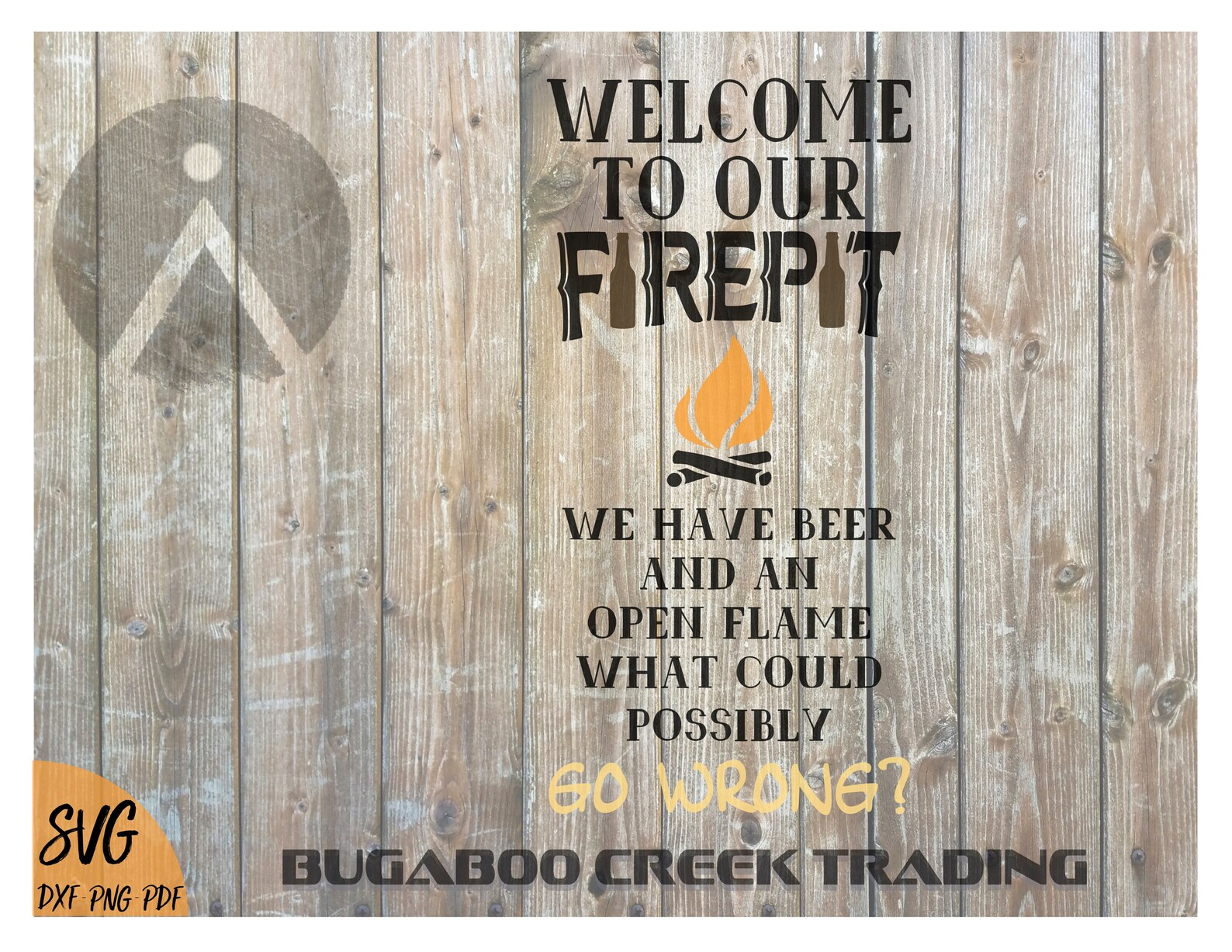 Welcome to Our Firepit SVG, Firepit SVG, Funny Camp Firepit SVG, Laser