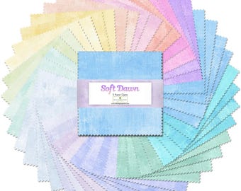 Soft Dawn 5 Karat Gems - Wilmington Prints 507-113-507 - Premium Quilting Precut Fabric - 42 5" x 5" Squares