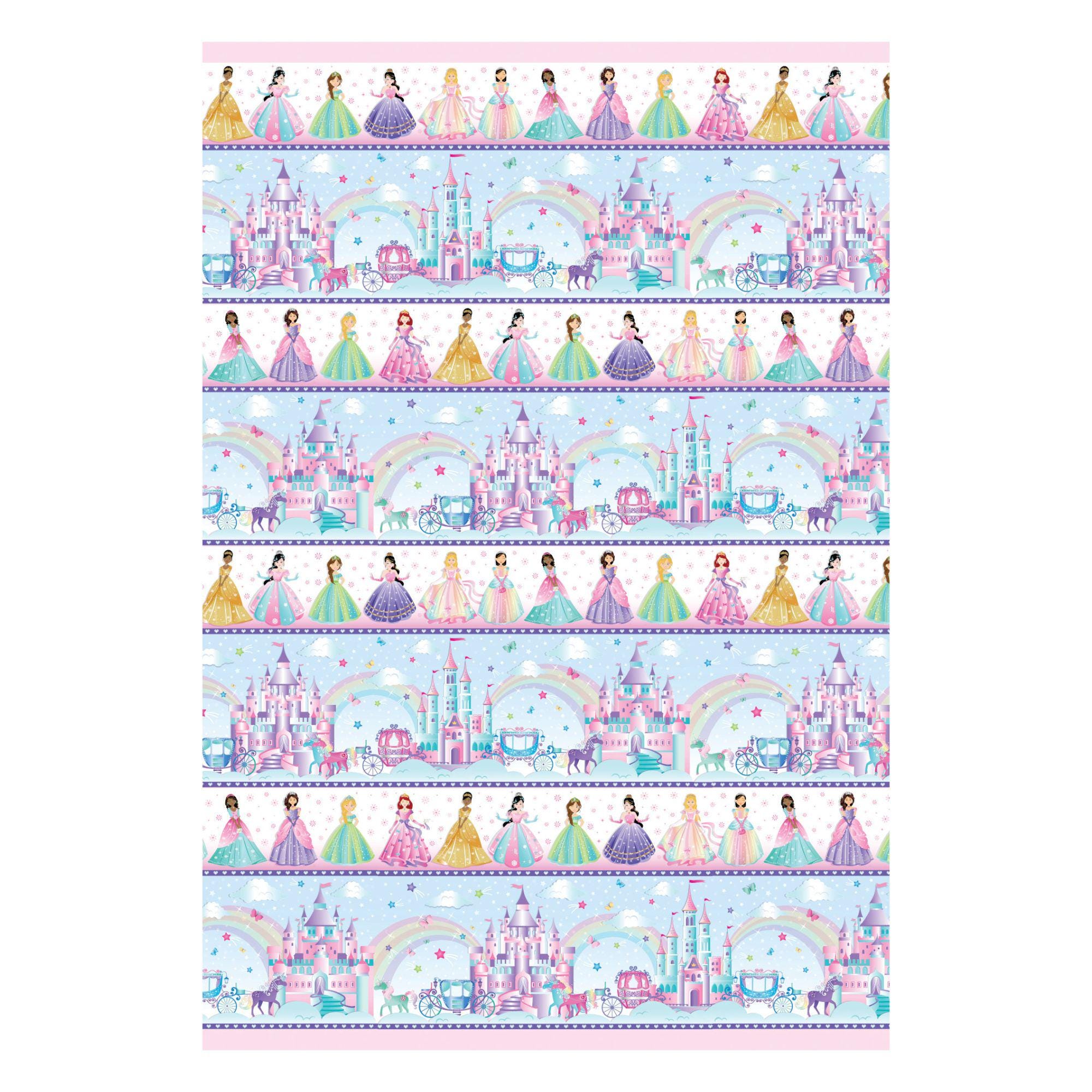 Fairytale Stripe - Benartex Fairytale Dreams 14525-99 - Cotton