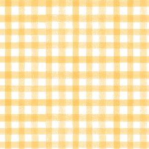 Sunshine Gingham - Riley Blake Designs Homemade Collection - Cotton Quilting Fabric By The Yard - Cut to Order - C13721-SUNSHINE