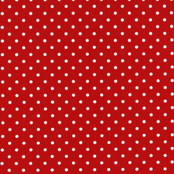 Red Dot - Timeless Treasures - Dotty - Cotton Quilting Fabric By The Yard - Cut to Order - DOT-C1820-RED