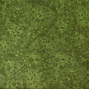 Dark Green Climbing Vine - Wilmington Prints Premium Cotton Quilting Fabric By The Yard - 1887-38717-779 - Cut to Order