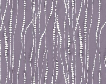 Purple Dotted Stripe - Wilmington Prints Au Naturel 3041-17823-611 - Premium Cotton Quilting Fabric By The Yard Cut to Order