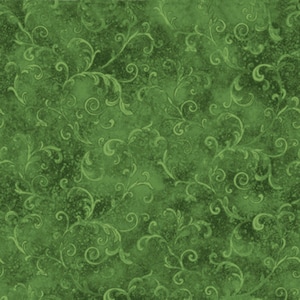 Dark Green Filigree - Wilmington Prints Essentials Premium Cotton Quilting Fabric By The Yard - Cut to Order - 1810-42324-779
