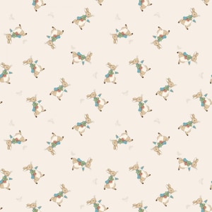 The Tale of Peter Rabbit Cream Toss - Riley Blake Designs - Cotton Quilting Fabric By The Yard - Cut to Order - C14702-CREAM