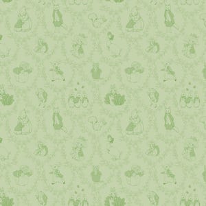 Peter Rabbit & Friends Fern Toile - Riley Blake Designs - Cotton Quilting Fabric By The Yard - Cut to Order - CD15863-FERN