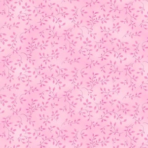 Light Pink Vines - Henry Glass Premium Cotton Quilting Fabric By The Yard - Cut to Order - 7755-25