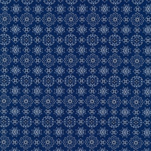 Blue Sevenberry Bandana - Robert Kaufman Premium Cotton Quilting Fabric By The Yard - Cut to Order - SB-82103D1-3