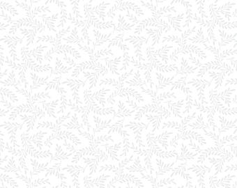 White Sprigs - Wilmington Prints Essentials Cookie Dough 1817-39095-100 - Cotton Quilting Fabric By The Yard Cut to Order