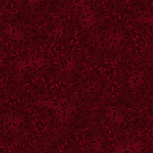 Vigne grimpante rouge foncé - tissu de courtepointe en coton de qualité supérieure Wilmington Prints Essentials par yard - 1887-38717-339 - coupé à la commande