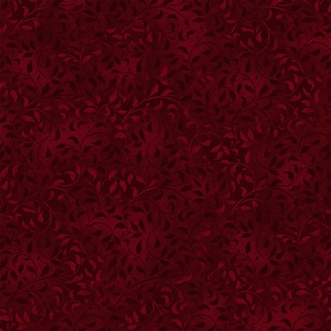 Dark Red Climbing Vine - Wilmington Prints Premium Cotton Quilting Fabric By The Yard - 1887-38717-339- Cut to Order