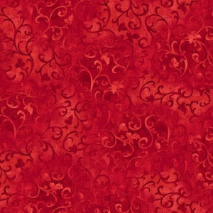 Rouleau rouge vif - tissu de courtepointe en coton de qualité supérieure Wilmington Prints Essentials par yard - coupé sur commande - 1077-89025-333