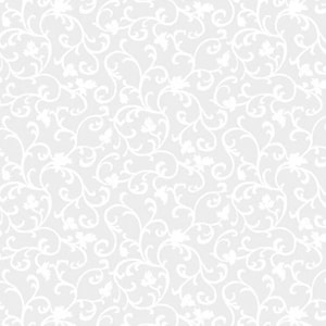 White on White Scroll - Wilmington Prints Essentials Premium Cotton Quilting Fabric By The Yard - Cut to Order - 1077-89025-100