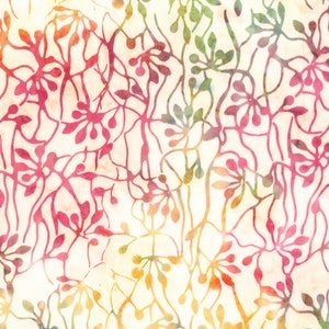 Multi Jungle Vines Batik - Anthology Fabrics - Premium Cotton Quilting Fabric By The Yard - Cut to Order - 9033Q-4