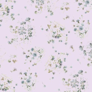 Au Naturel Purple Large Floral - Wilmington Prints Premium Cotton Quilting Fabric By The Yard - Cut to Order - 3041-17817-647