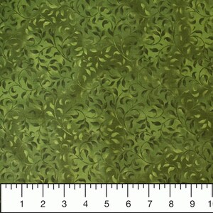 Dark Green Climbing Vine - Wilmington Prints Essentials 1887-38717-779 - Premium Cotton Quilting Fabric By The Yard Cut to Order image 2