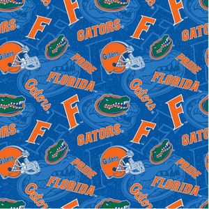 NCAA Florida Gators Tone on Tone - Sykel Enterprises Premium Cotton Quilting Fabric By The Yard - Cut to Order - FL-1178