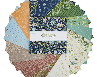 Wildwood Wander 10" Stacker - Riley Blake 10-12430-42 - Premium Quilting Precut Fabric - 42 of 10" x 10" Squares