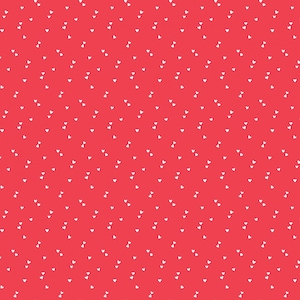 Coeurs rouges - Riley Blake Designs Seasonal Basics - Tissu de courtepointe en coton par yard - Coupe sur commande - C655-RED