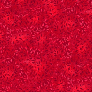 Vigne grimpante rouge vif - tissu de courtepointe en coton de qualité supérieure Wilmington Prints par yard - 1887-38717-333 - coupé à la commande