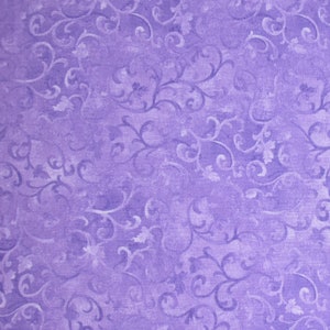 Purple Scroll - Wilmington Prints Essentials Premium Cotton Quilting Fabric By The Yard - Cut to Order - 1077-89025-666
