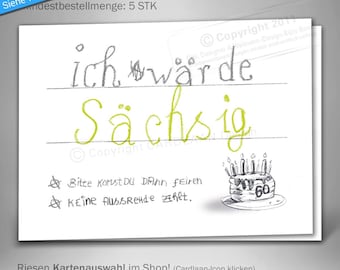 Klappkarten Einladungen 60. Geburtstag, Sechzigster Geburtstag lustige Grußkarte, Witzige Grußkarte 60, Sechzigster kreative Einladungen