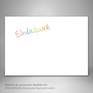 Briefumschlag zur Karte "Dreisik", "Pfirsich", "Fümmzich", "Sächsig"