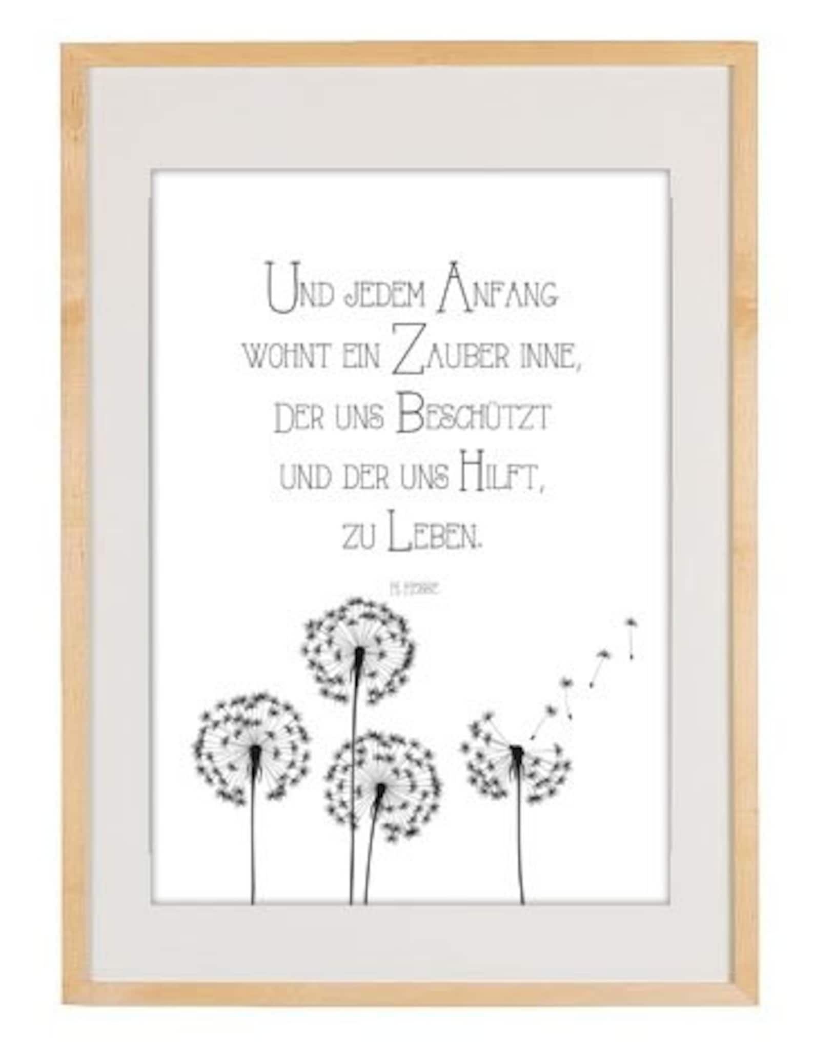 Poster, Gedicht, Stufen Herrmann Hesse, Illustration, Grafik