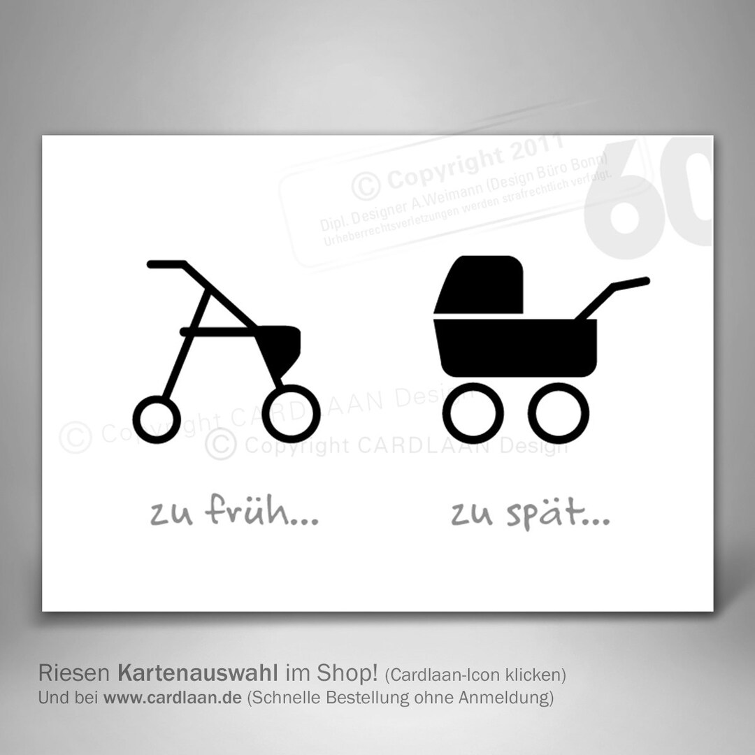 Einladung 40. Geburtstag I Einladung Kinderwagen Rollator I Einladung