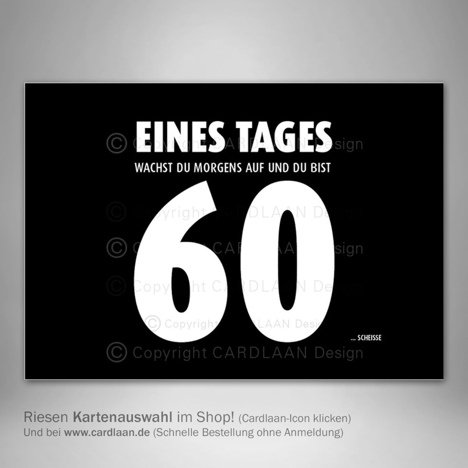 Einladungen 60. Geburtstag I Eines Tages 60 I Einladung lustig 60 I
