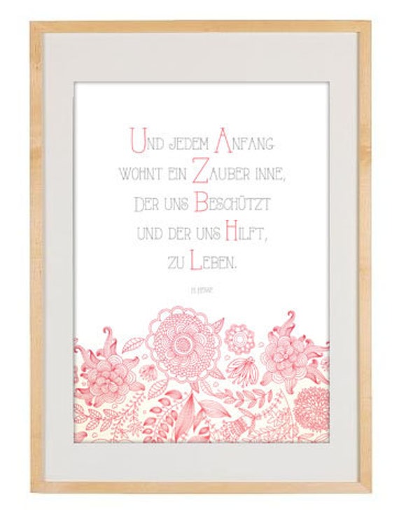 Hermann Hesse Stufen Text Pdf Poster Gedicht Stufen Herrmann Hesse | Etsy