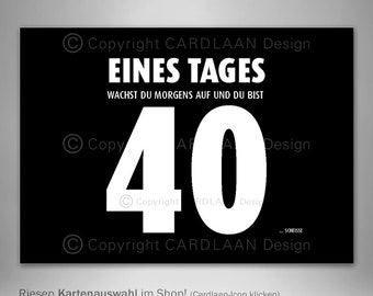 Einladungkarten 40. I  Einladung 40. Geburtstag  I  Black&White  I  Einladung Spruch lustig  I  Party Feier  I  witzig  I  Einladung Vierzig