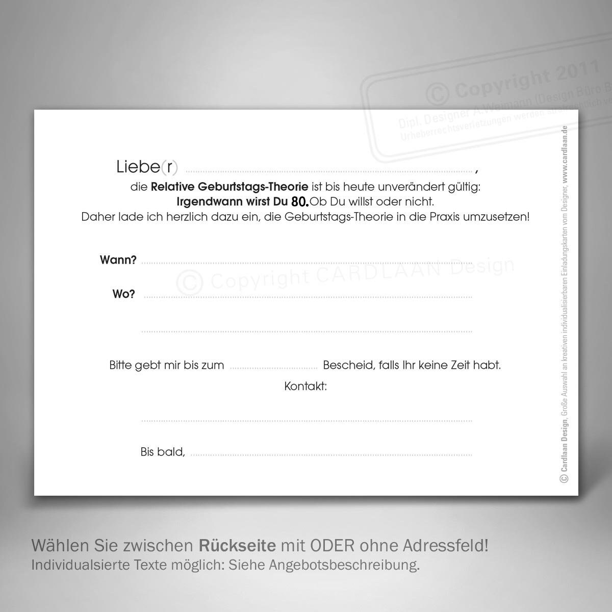 Einladungen 80. Geburtstag I Oma 80 Geburtstag lustige Einladung I