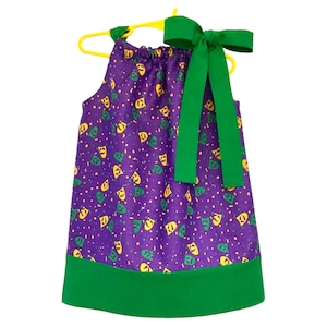 Mardi Gras Dress ~ Pillowcase Dress ~ Carnival Dress ~ Girls Dress ~ Toddler Dress ~ Mardi Gras ~ Parade Dress ~ Mardi Gras Outfit