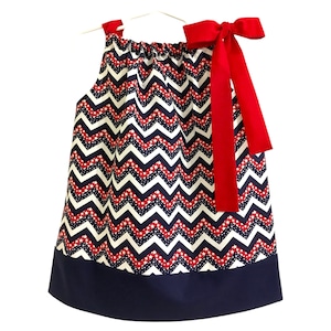 Patriotic Dress ~ 4th of July Dress ~ Pillowcase Dress ~ Girls Dress ~ Toddler Dress ~ Dress with stars ~ Flag Dress ~ Gift for Girl