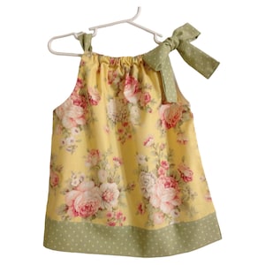 Floral Dress ~ Pillowcase Dress ~ Flower Dress ~ Dress with flowers ~ Girls Dress ~ Toddler Dress ~ Spring Dress ~ Little Girl Dress