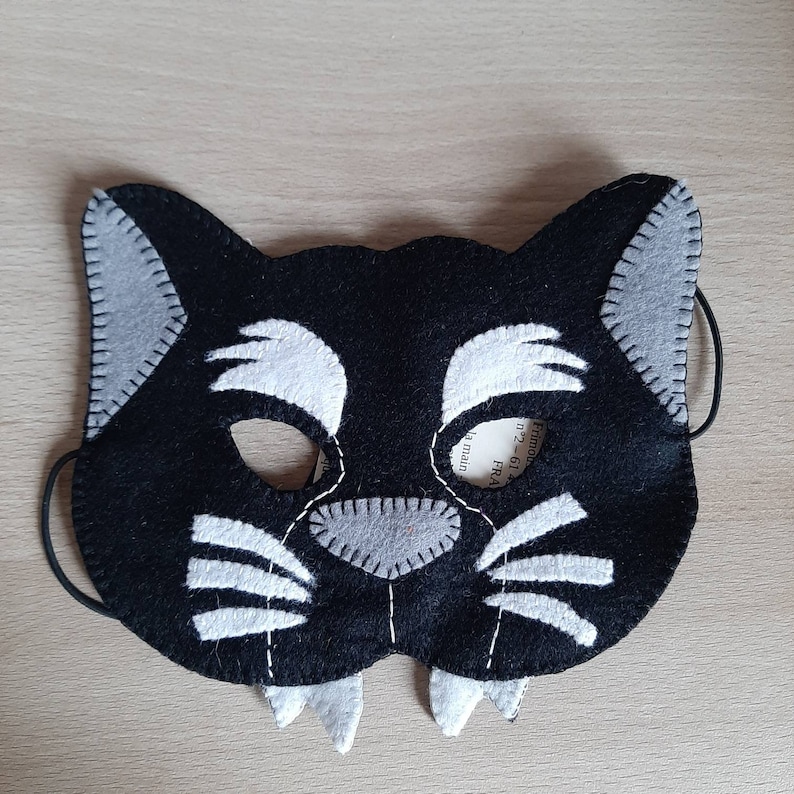 Felt Black Panther Mask for Costume image 1